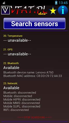 Mobile Sensor Seeker screenshot 6