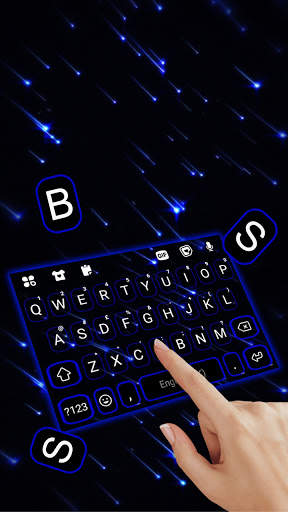 Blue Stars Live 키보드 백그라운드 screenshot 2