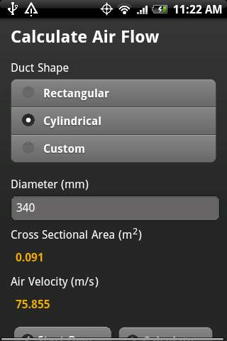 Dwyer Air Velocity Calculator screenshot 4
