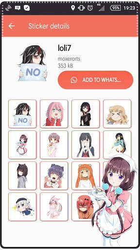 Loli Kawaii Sticker WA screenshot 7