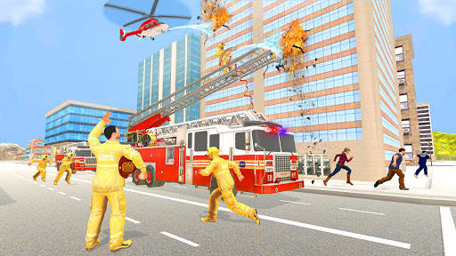Firefighter Truck Driving Game screenshot 1