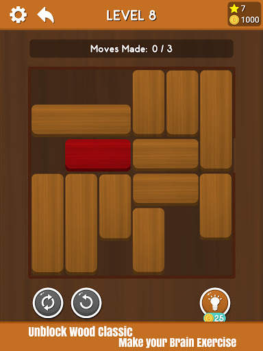 Block Escape - Sliding Red Wood Block screenshot 11