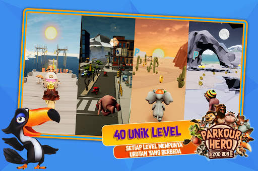 Parkour Hero - Animal Runner 3D Stunts Simulator screenshot 2