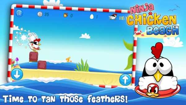 Ninja Chicken Beach screenshot 2