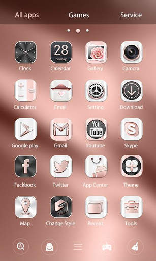Rosegold GO Launcher Theme screenshot 4