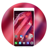 theme for j6 Red diamond crystal icon