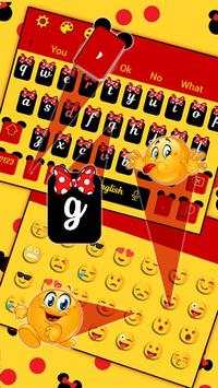 Cute Mini Bowknot Keyboard Theme स्क्रीनशॉट 2