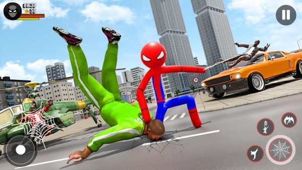 Stickman Rope Hero-Spider Game screenshot 4
