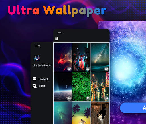 Ultra 3D Wallpaper screenshot 1