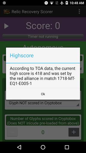 FTC Relic Recovery Scorer screenshot 3