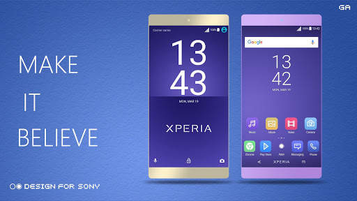 GA™ Theme | PURPLE - 🎨Design For SONY 8 تصوير الشاشة