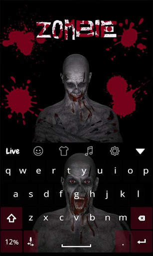 Zombie Live Keyboard Theme screenshot 1