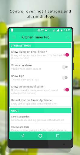 Kitchen timer free - Kitchen reminder timer Free screenshot 2
