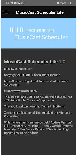 MusicCast Scheduler Lite screenshot 4