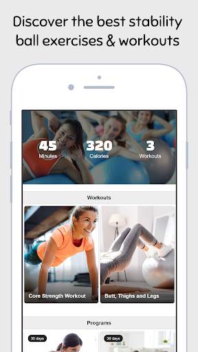 Stability Ball Exercises & Workouts screenshot 1