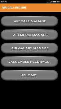 Air call Receive screenshot 1