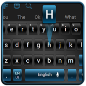 Black Blue Keyboard icon