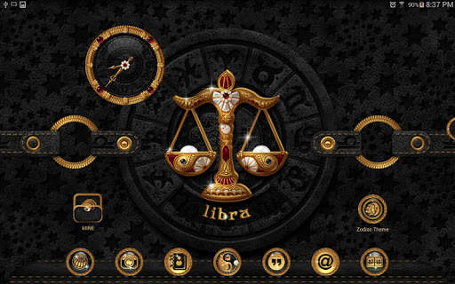 TSF NEXT ADW Nova LAUNCHER GOLD PEARL ZODIAC THEME screenshot 15