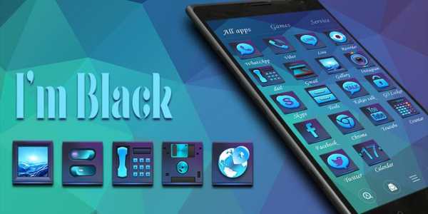 I am black GO Launcher Theme screenshot 7