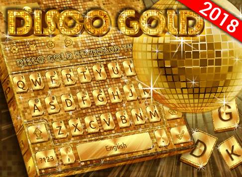 Disco Gold Keyboard स्क्रीनशॉट 4