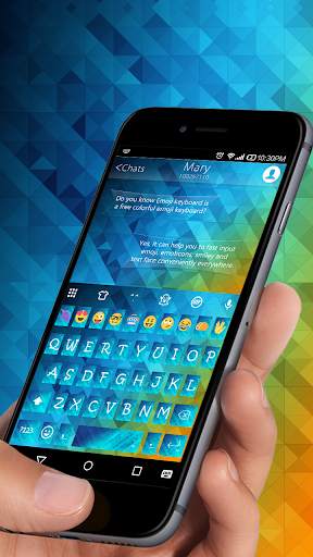 Blue Diamond KK Emoji Keyboard screenshot 1