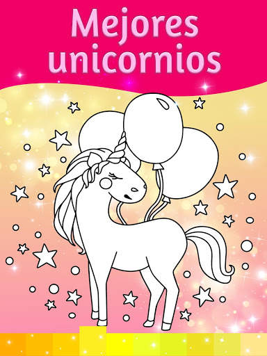 Dibujos para colorear Unicornio efectos animación screenshot 3