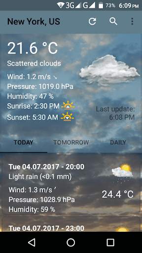 Weather Lite Go screenshot 1