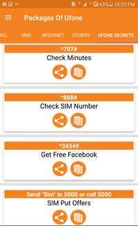 All Ufone Packages 2019 Free screenshot 4