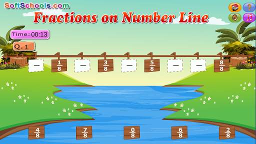 Number Line Fractions Games screenshot 3