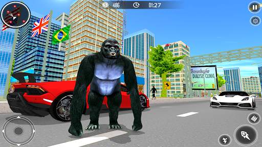 Gorilla City Simulator - Rope Hero Gorilla Game screenshot 3