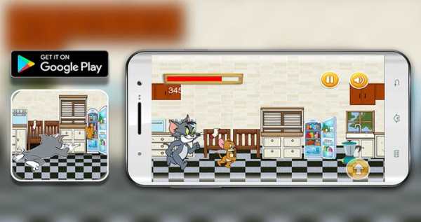 Tom jump and Jerry run in the kitchen screenshot 1