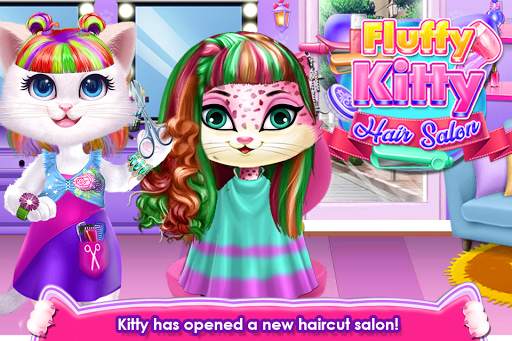 Fluffy Kitty Hair Salon 3 تصوير الشاشة