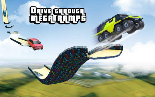 Mega Ramp Cruiser Car Stunt Racing Games 2018 screenshot 12