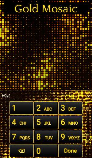 Gold Mosaic Animated Keyboard screenshot 5