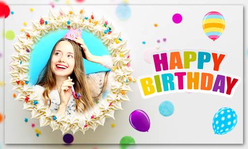 Photo On Birthday Cake : Photo Frames 1 تصوير الشاشة