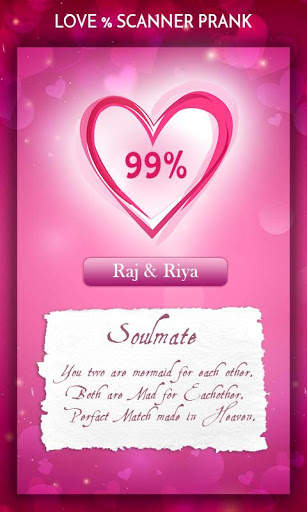 Love Calculator – Fingerprint scanner Prank screenshot 3
