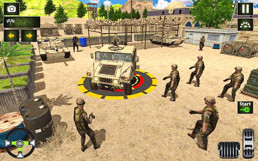 Army truck driving truck games screenshot 2
