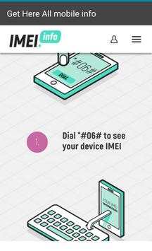 Mobile information*imei* screenshot 3
