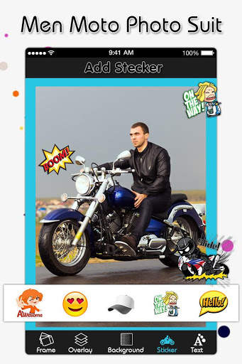 Men Moto Photo Suit : Stylish Bike Photo Editor screenshot 4