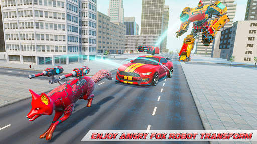 Angry Fox Robot Transform: Robot car games screenshot 1