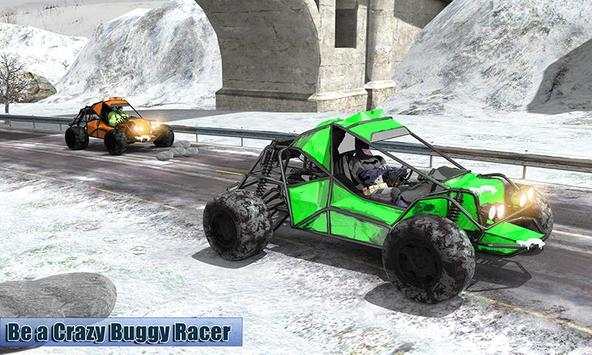 Superhero Buggy Car: Winter Sports Risky Road Race screenshot 3