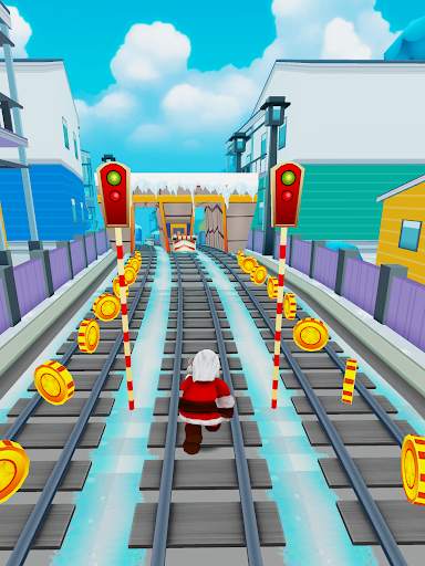 Subway Santa Xmas Run скриншот 3