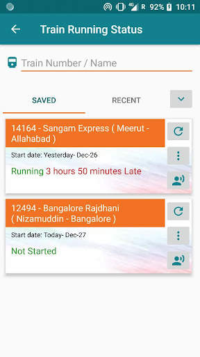 Train Locator - Indian Railways screenshot 2