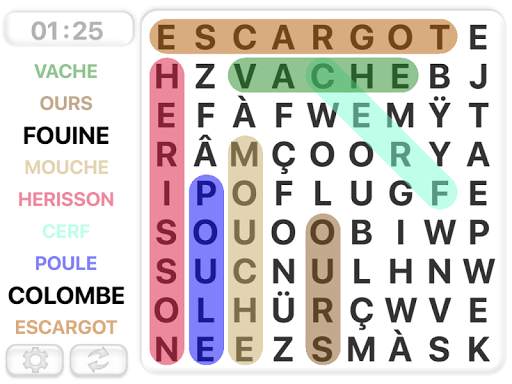 Mots Mêlés. Français screenshot 4