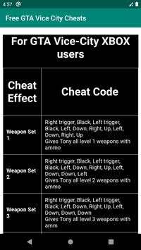 Free Cheats for GTA Vice City screenshot 5