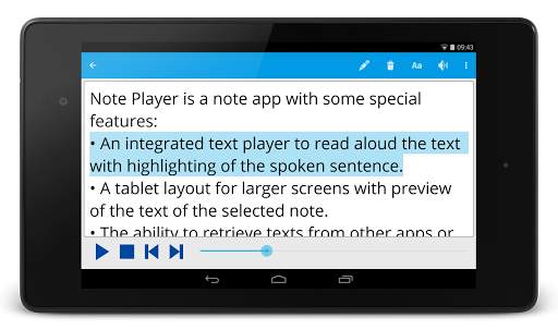 Note Text Player (Read aloud) screenshot 6