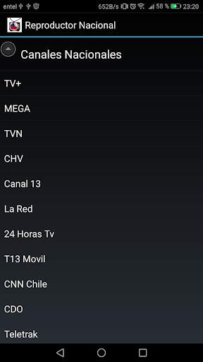 Reproductor TV Chilena screenshot 1