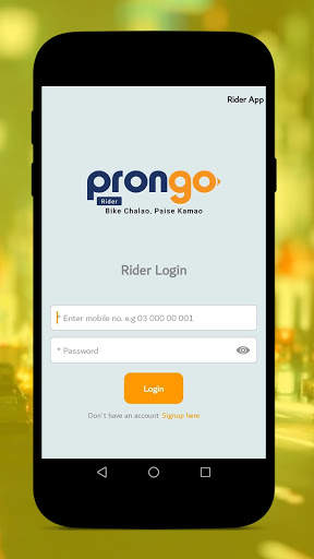 Prongo Rider App screenshot 1