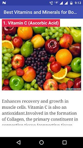 Best Vitamins and Minerals for Body Builders screenshot 1
