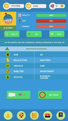 Idle Homeless - Life Simulator screenshot 1